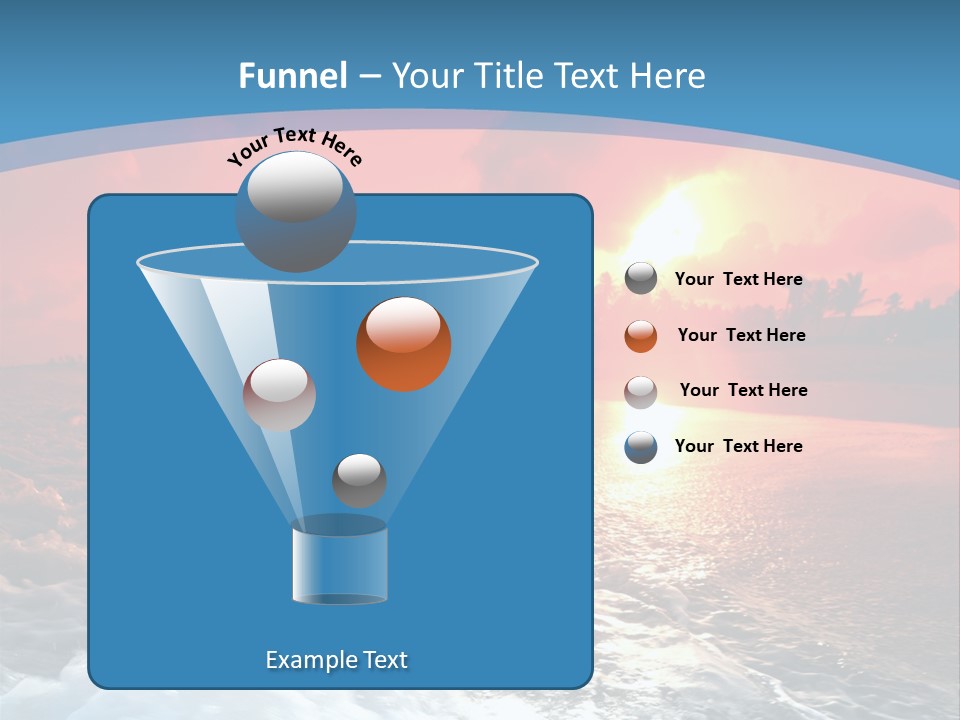 Gold Coastlines Beautiful PowerPoint Template