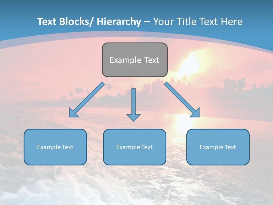 Gold Coastlines Beautiful PowerPoint Template