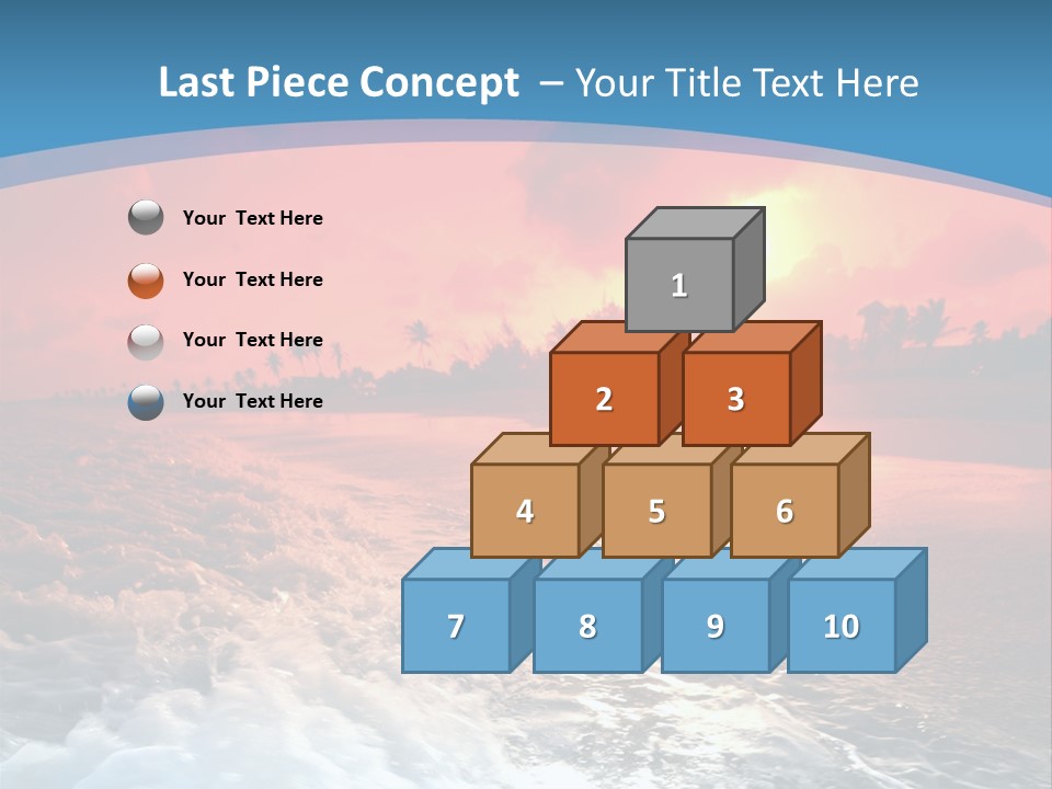 Gold Coastlines Beautiful PowerPoint Template