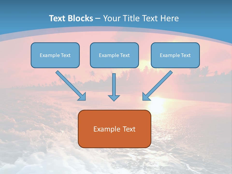 Gold Coastlines Beautiful PowerPoint Template