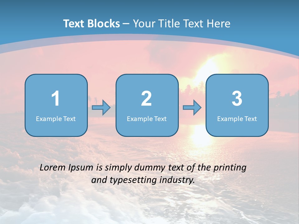 Gold Coastlines Beautiful PowerPoint Template