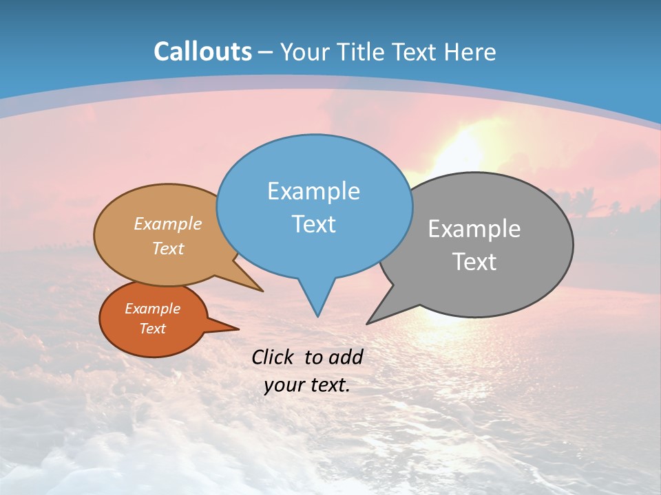 Gold Coastlines Beautiful PowerPoint Template