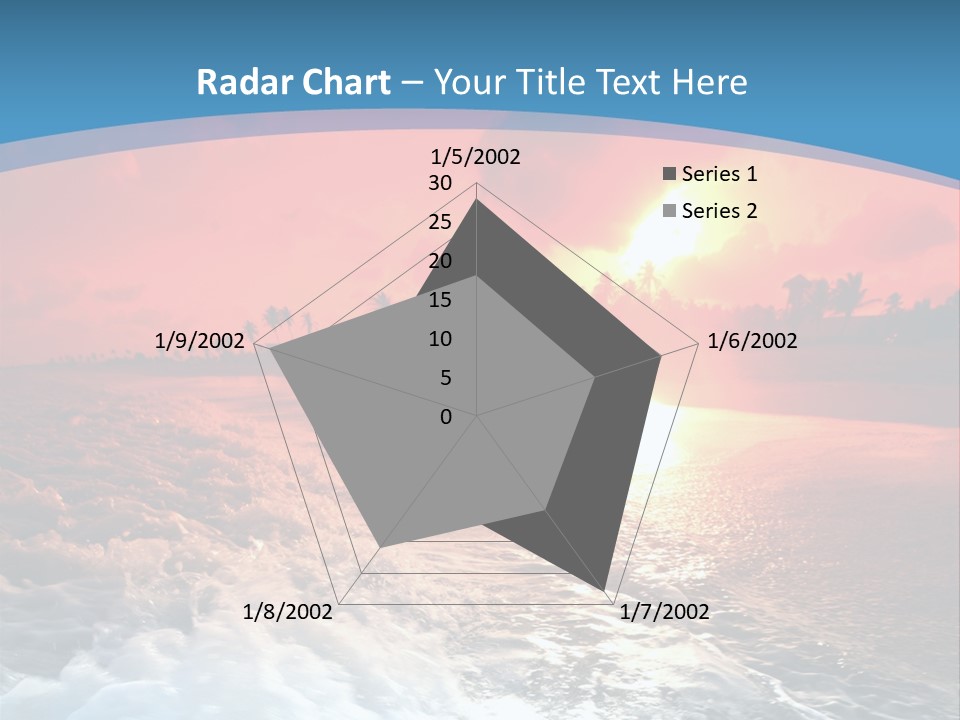 Gold Coastlines Beautiful PowerPoint Template