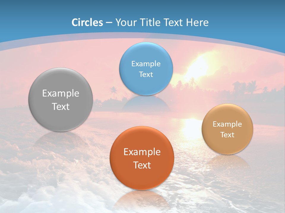 Gold Coastlines Beautiful PowerPoint Template