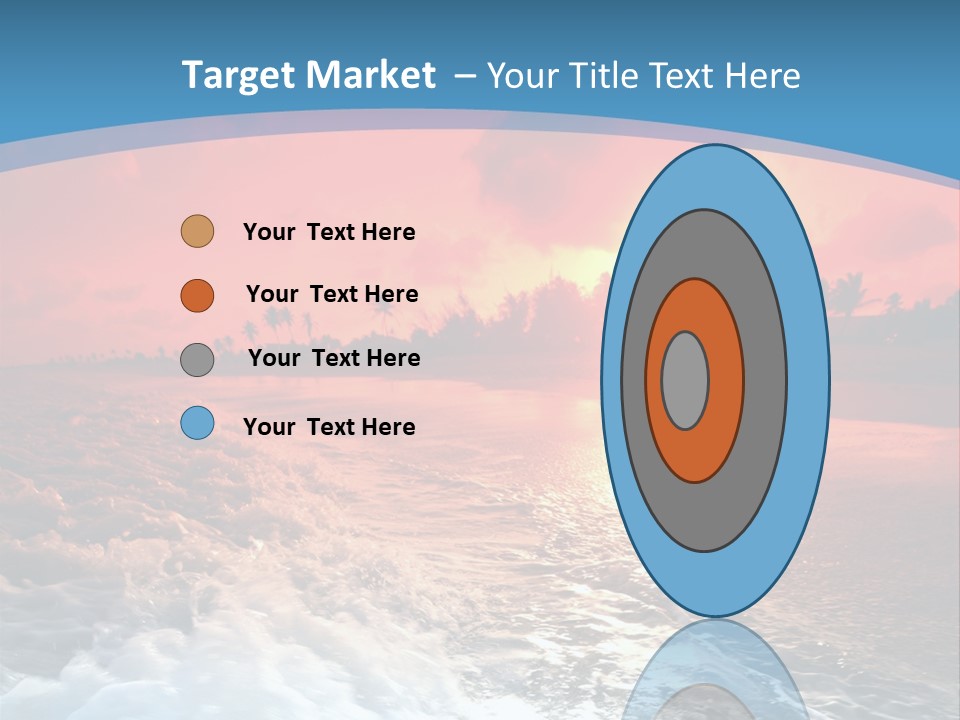 Gold Coastlines Beautiful PowerPoint Template