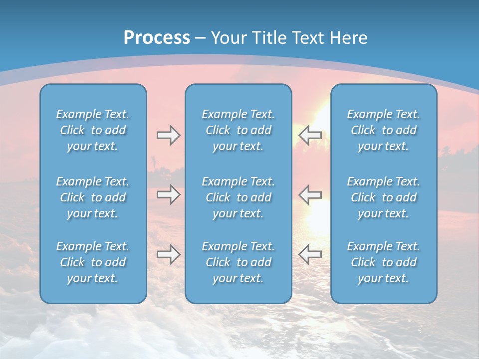 Gold Coastlines Beautiful PowerPoint Template