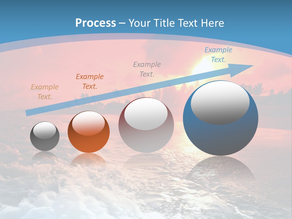 Gold Coastlines Beautiful PowerPoint Template