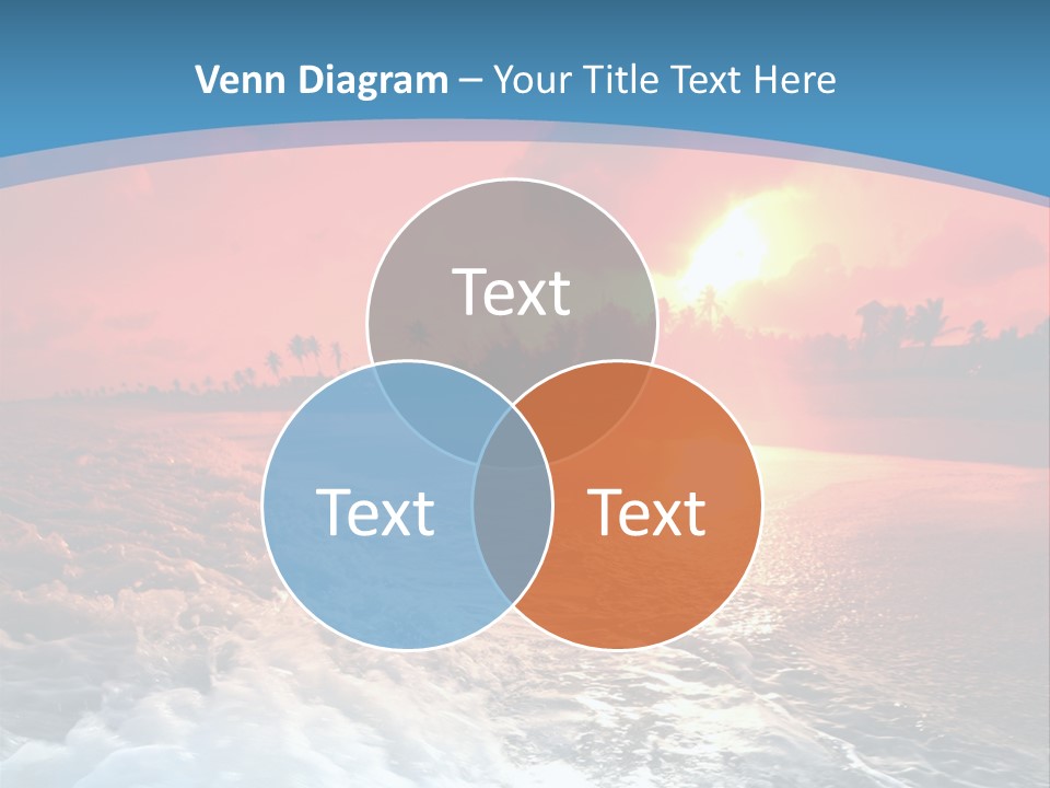 Gold Coastlines Beautiful PowerPoint Template