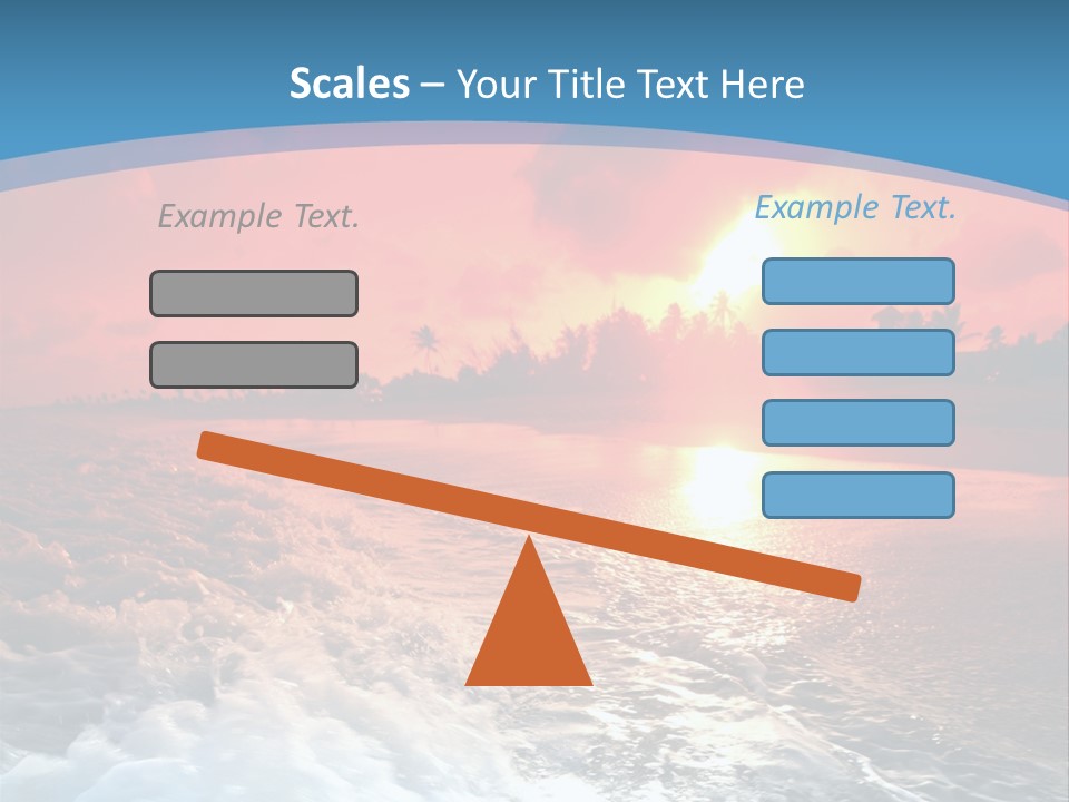 Gold Coastlines Beautiful PowerPoint Template