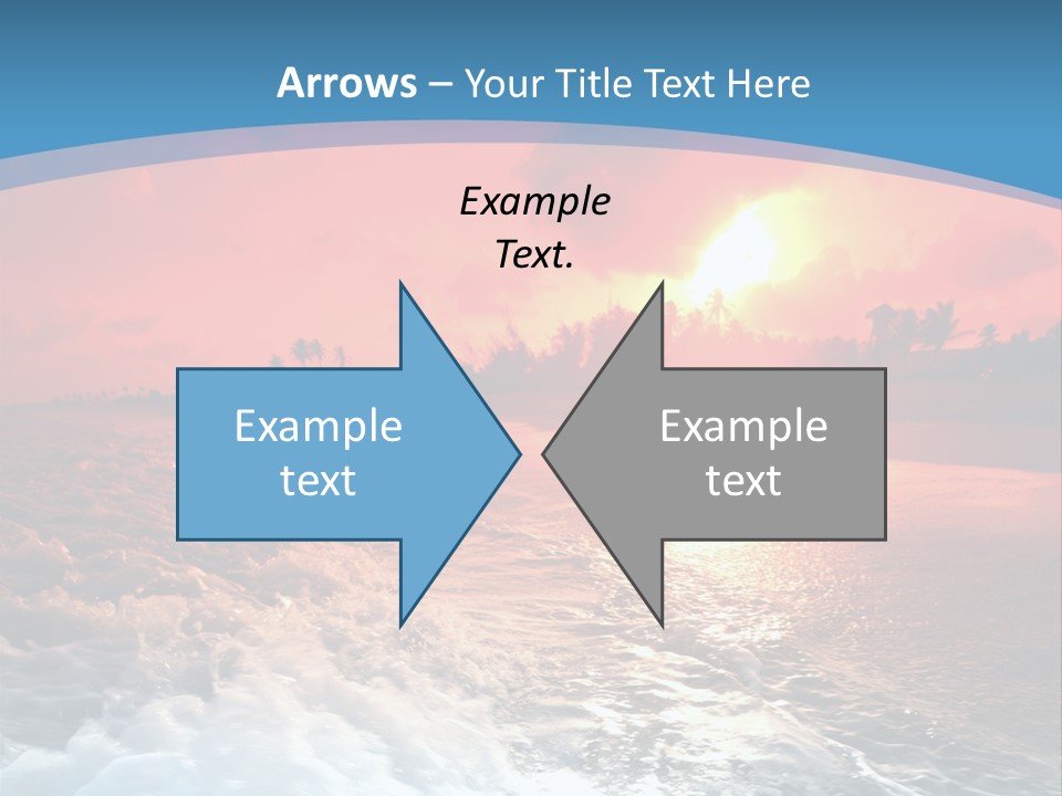 Gold Coastlines Beautiful PowerPoint Template