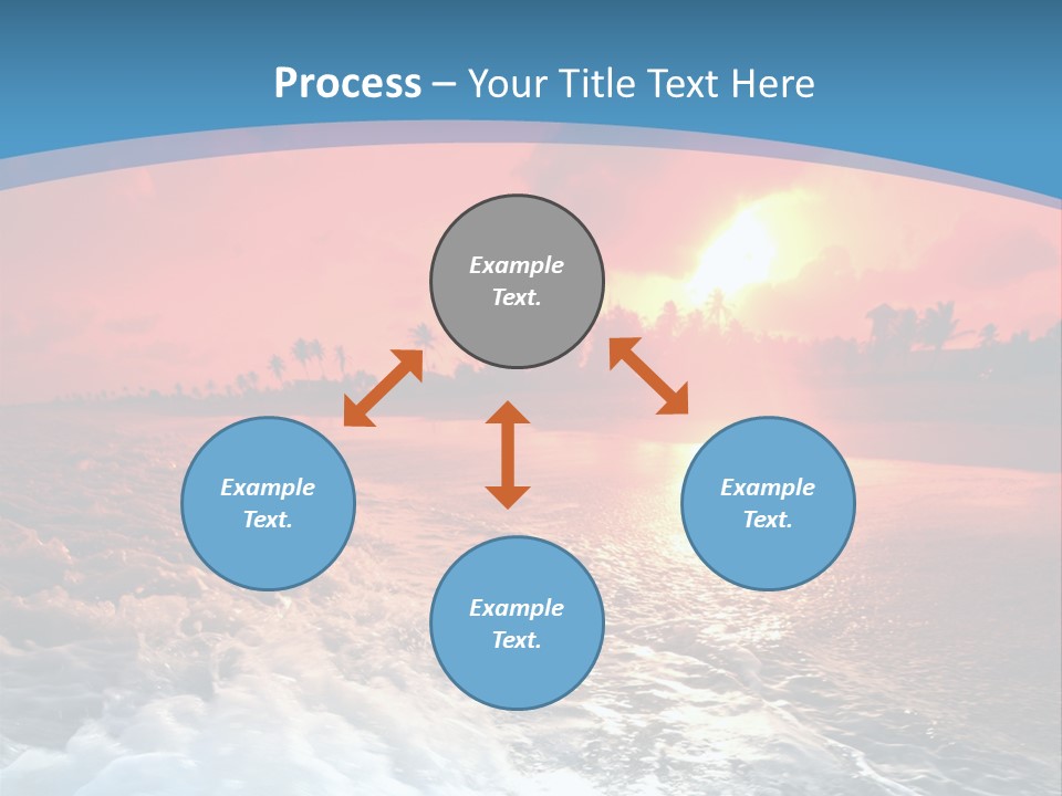 Gold Coastlines Beautiful PowerPoint Template