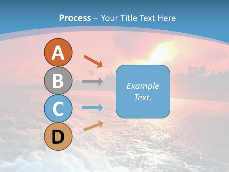 Gold Coastlines Beautiful PowerPoint Template