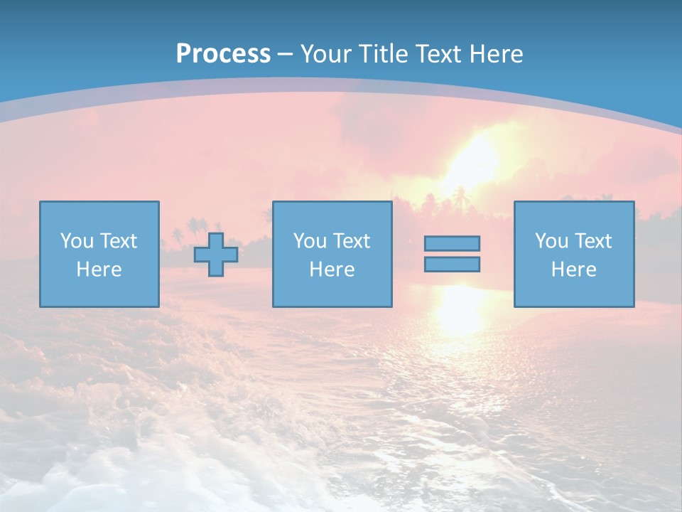 Gold Coastlines Beautiful PowerPoint Template