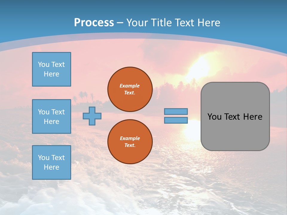 Gold Coastlines Beautiful PowerPoint Template