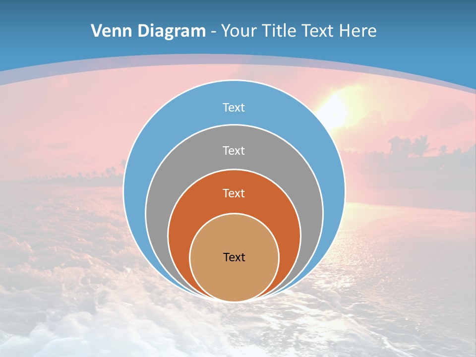 Gold Coastlines Beautiful PowerPoint Template