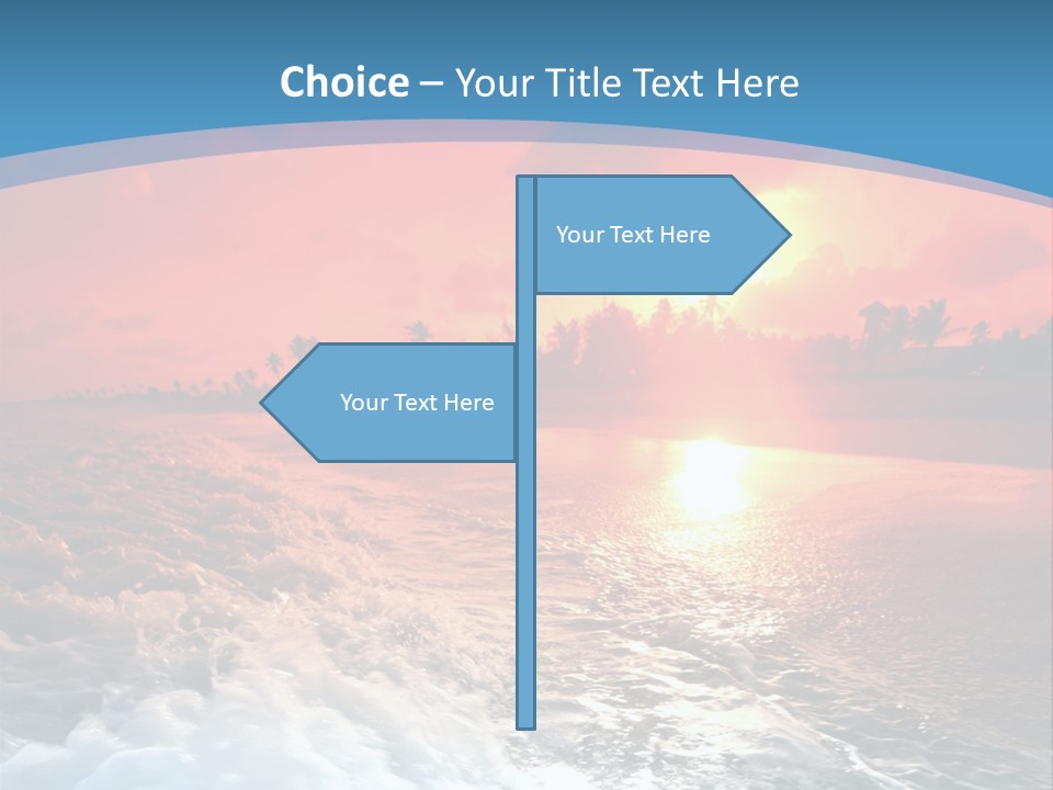 Gold Coastlines Beautiful PowerPoint Template