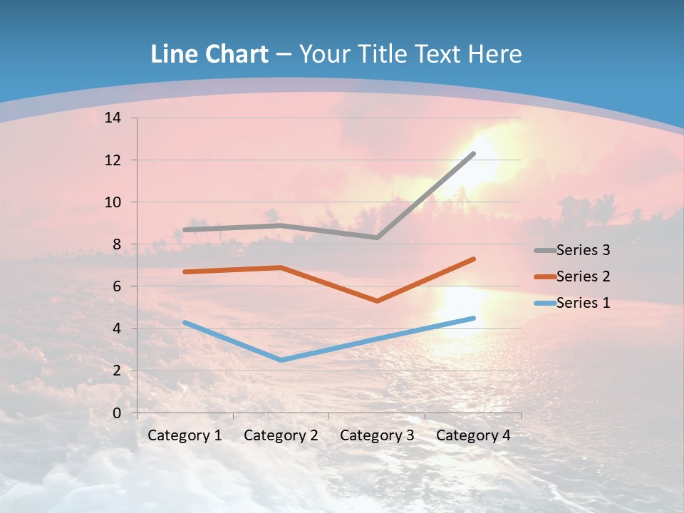 Gold Coastlines Beautiful PowerPoint Template
