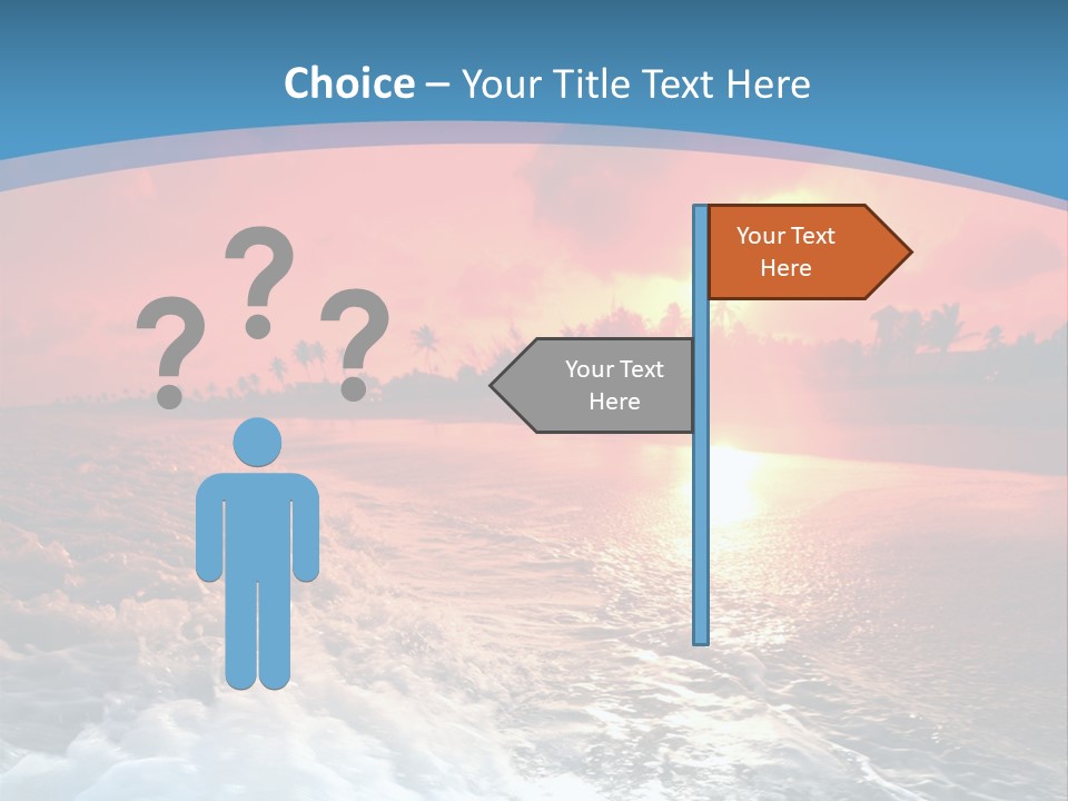 Gold Coastlines Beautiful PowerPoint Template