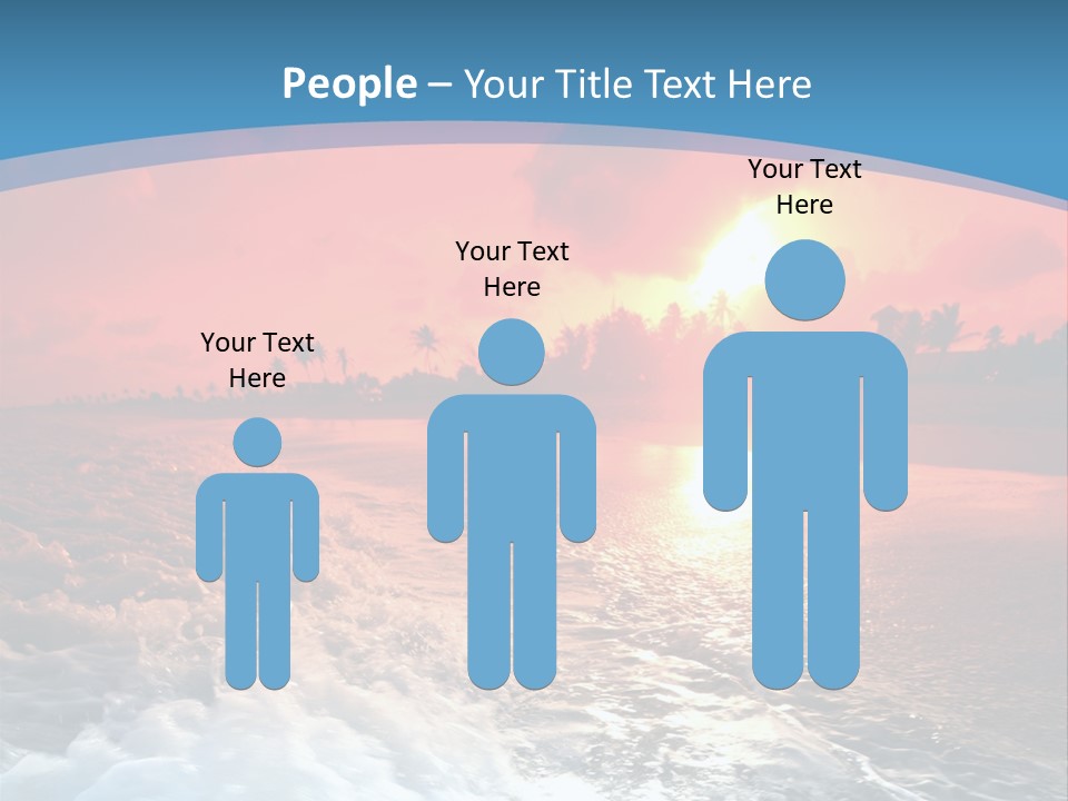 Gold Coastlines Beautiful PowerPoint Template