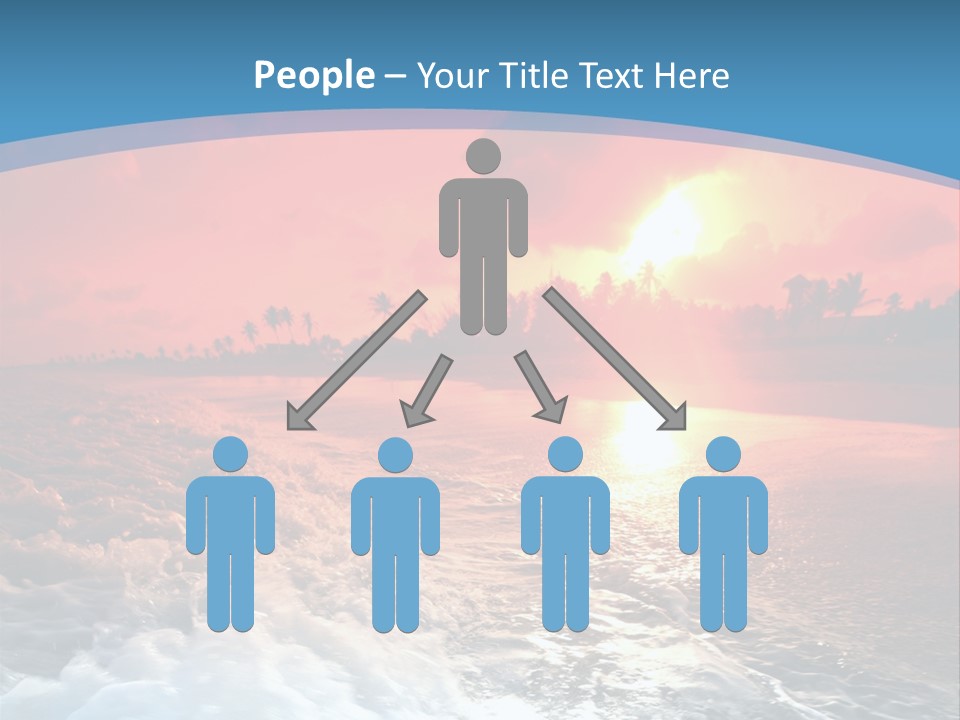 Gold Coastlines Beautiful PowerPoint Template