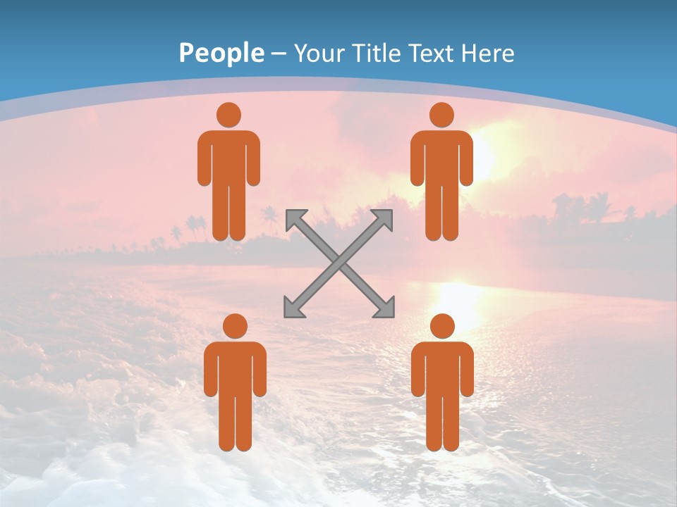 Gold Coastlines Beautiful PowerPoint Template