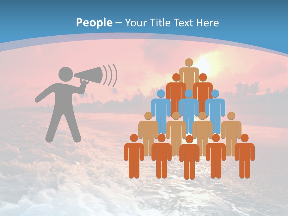 Gold Coastlines Beautiful PowerPoint Template