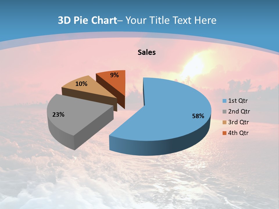 Gold Coastlines Beautiful PowerPoint Template