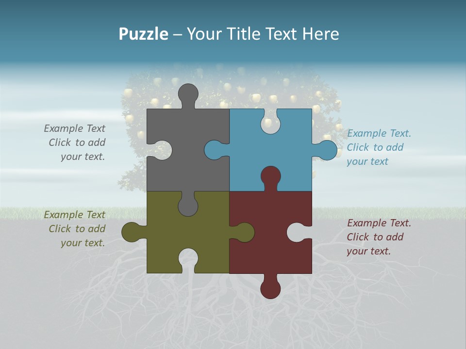 Alone Apple Single PowerPoint Template