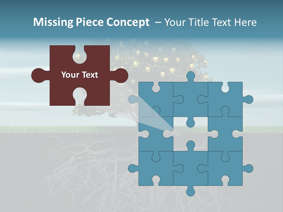 Alone Apple Single PowerPoint Template