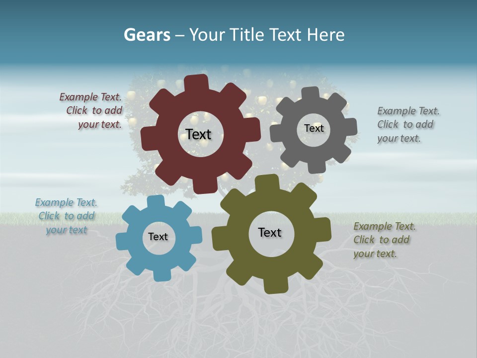 Alone Apple Single PowerPoint Template