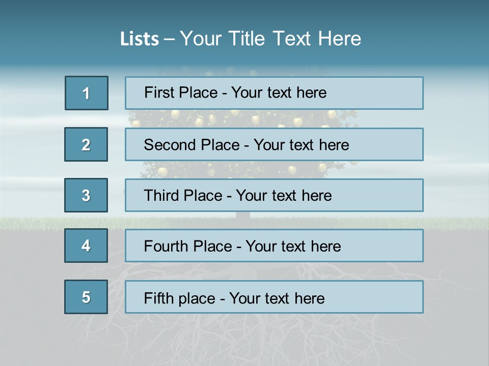 Alone Apple Single PowerPoint Template