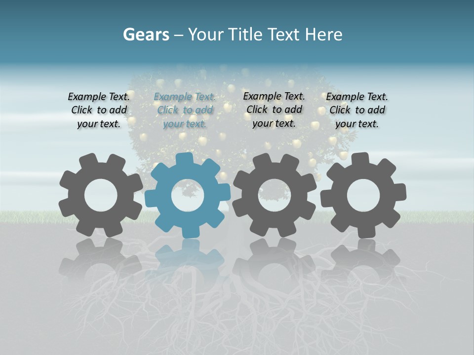 Alone Apple Single PowerPoint Template