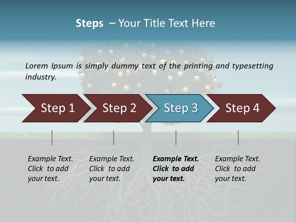 Alone Apple Single PowerPoint Template
