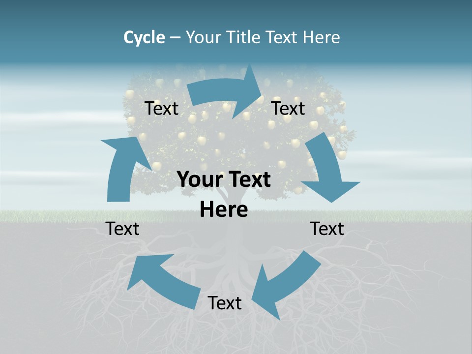 Alone Apple Single PowerPoint Template