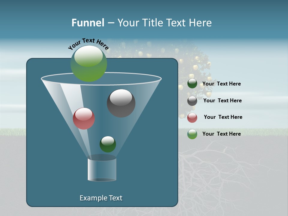 Alone Apple Single PowerPoint Template