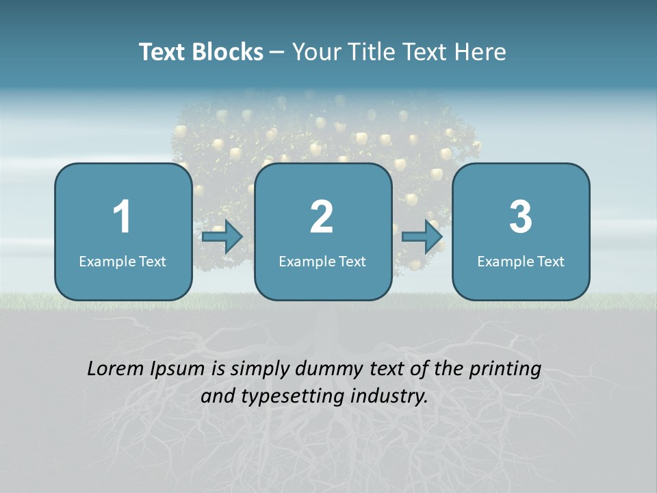 Alone Apple Single PowerPoint Template
