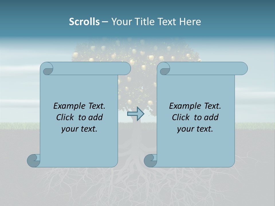 Alone Apple Single PowerPoint Template