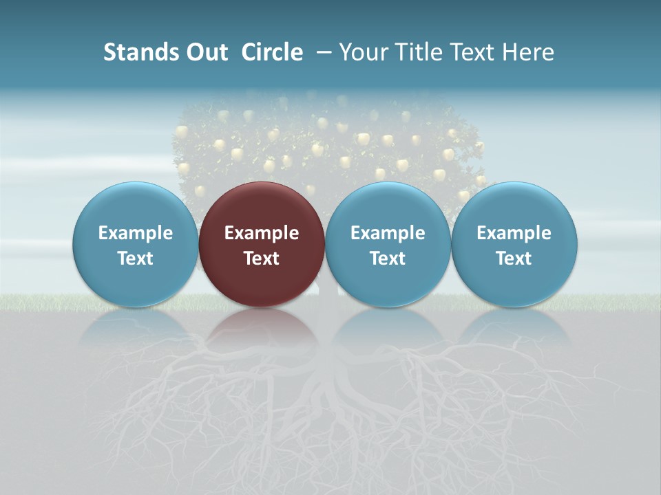 Alone Apple Single PowerPoint Template