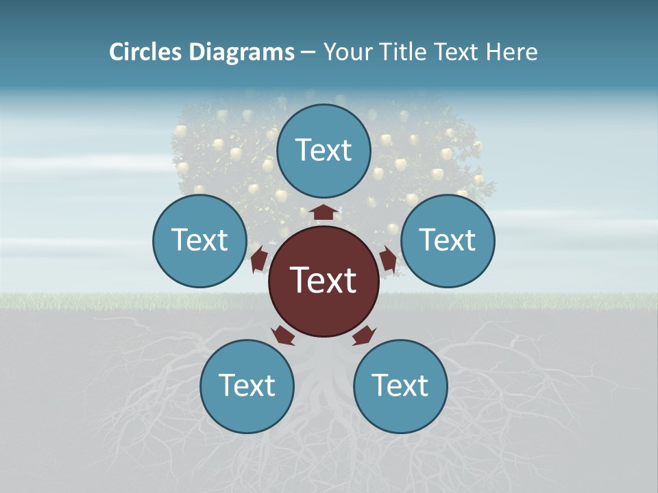 Alone Apple Single PowerPoint Template