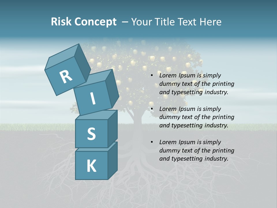 Alone Apple Single PowerPoint Template