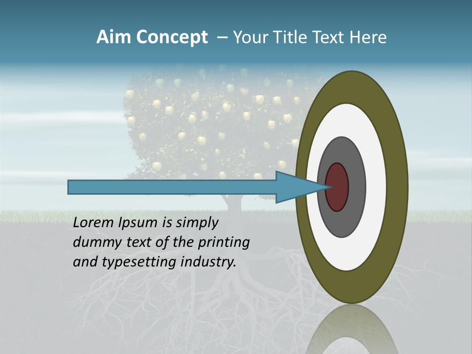 Alone Apple Single PowerPoint Template