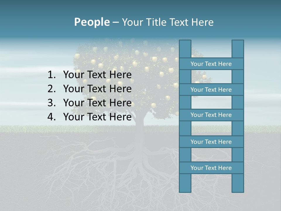 Alone Apple Single PowerPoint Template