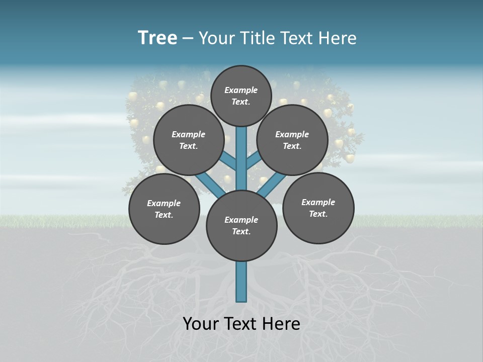 Alone Apple Single PowerPoint Template