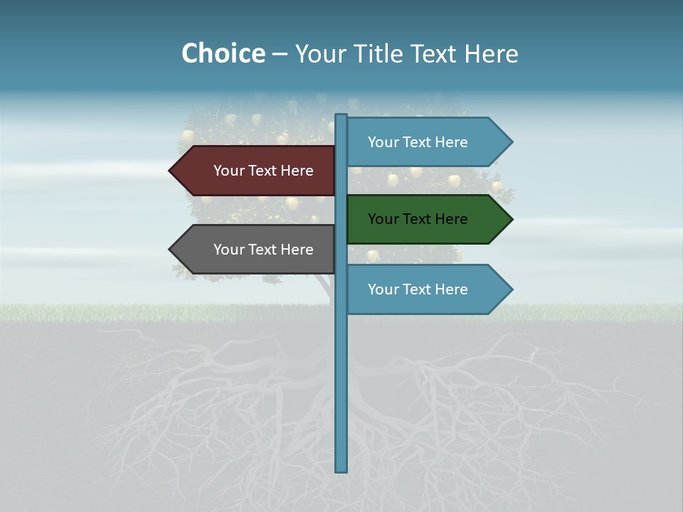 Alone Apple Single PowerPoint Template