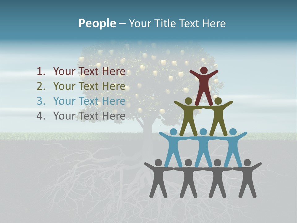 Alone Apple Single PowerPoint Template