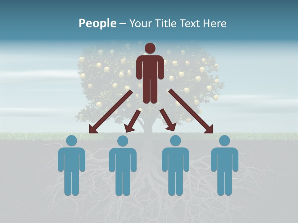 Alone Apple Single PowerPoint Template