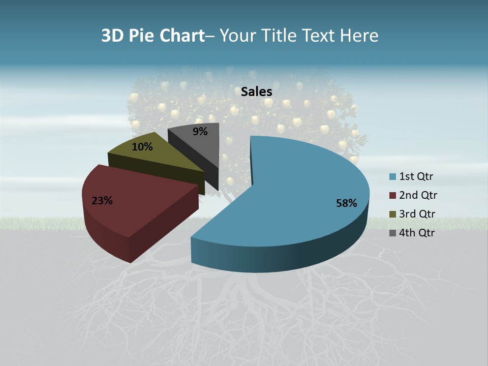 Alone Apple Single PowerPoint Template