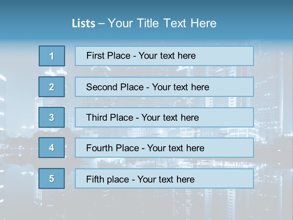 Commercial Waterfront Scenery PowerPoint Template