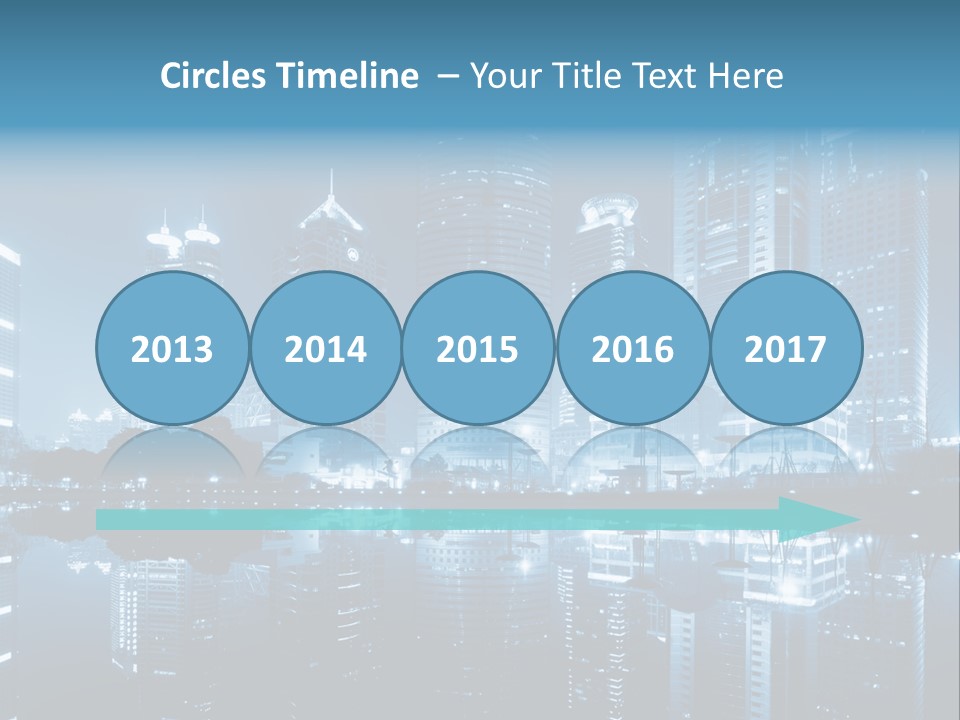 Commercial Waterfront Scenery PowerPoint Template