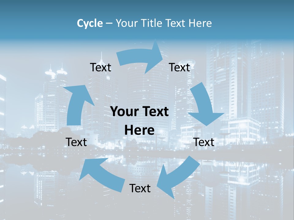 Commercial Waterfront Scenery PowerPoint Template